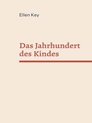 cover image of Das Jahrhundert des Kindes